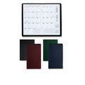 Monthly Pocket Planner W/ Castillion Leather-Like Vinyl Cover